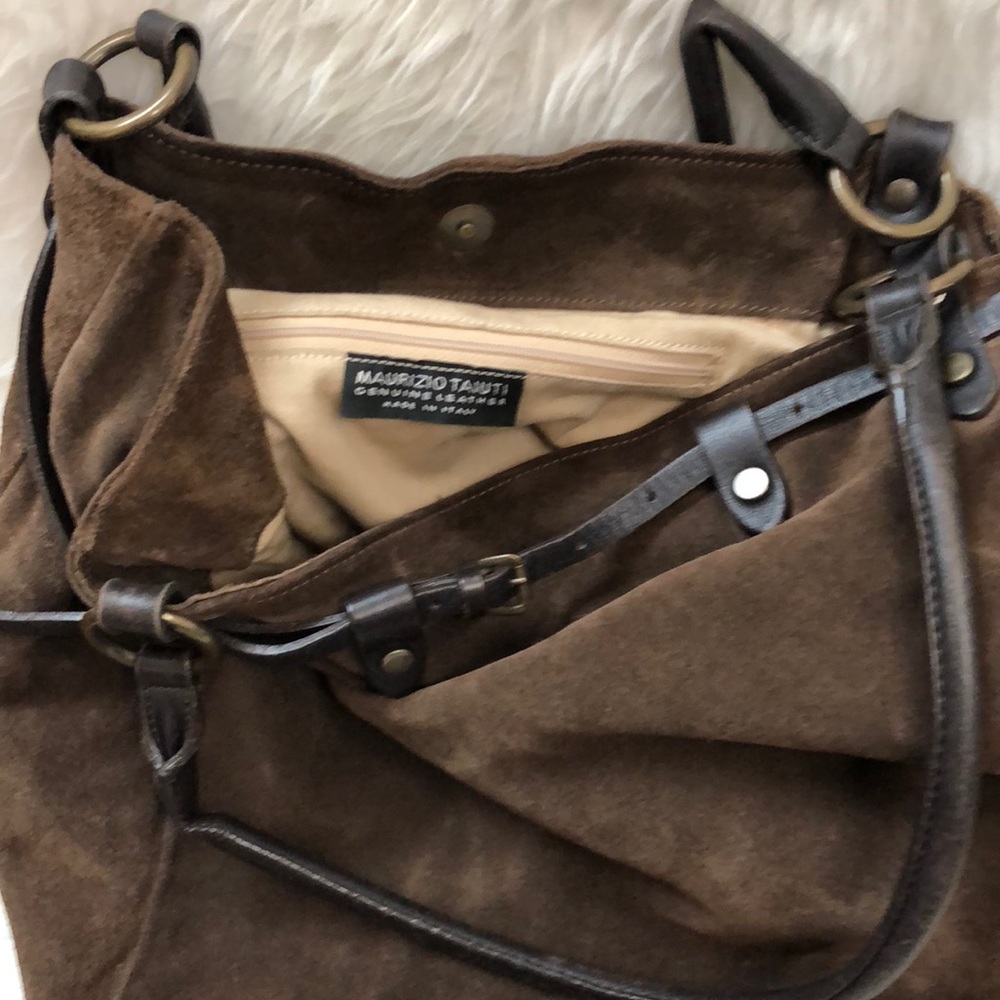 Maurizio Taiuti Italy Suede Leather Purse - Picture 9 of 10
